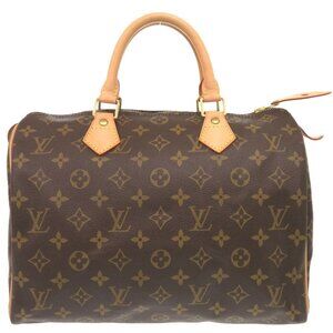 LOUIS VUITTON Brown Monogram Speedy 30 Bag